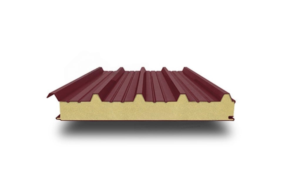 Кровельная сэндвич-панель с пенополистиролом, 1200х175 мм, 0.5/0.5, Viking E