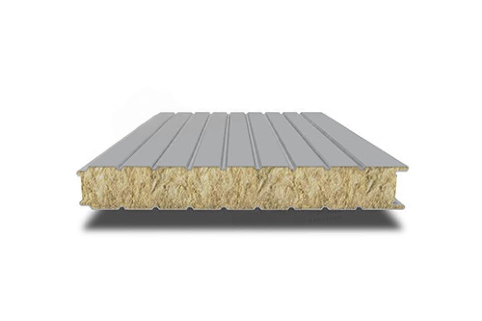 Сэндвич-панель без замков PIR (ПИР), 1200х80 мм, 0.5/0.5, Полиэстер